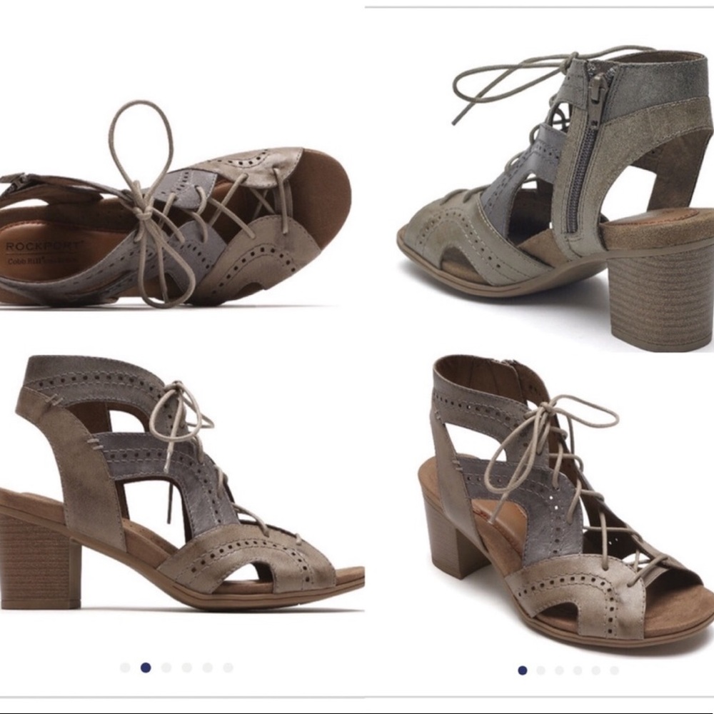 Rockport Cobb Hill Hattie Open Lace Gladiator Sandal